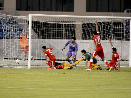 فيصل بودهوم يسجل الهدف الأول للشرقي