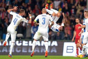 ستوك يمنح سلوفاكيا فوزا مفاجئا على اسبانيا بتصفيات بطولة اوروبا