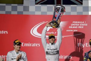 الفوز العاشر لهاميلتون هذا الموسم في تكساس ومرسيدس يعادل رقما قياسيا