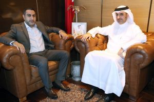 الجودر يستقبل رئيس النادي الأهلي ويشيد بالتطور المستمر لفرقه الرياضية