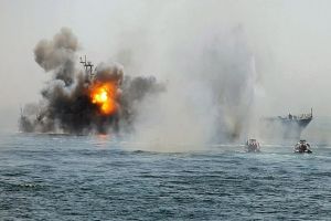 إنطلاق مناورات للحرس الثوري الإيراني في مضيق هرمز