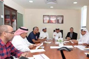 إدارة بعثة الألعاب الخليجية الشاطئية تجتمع بمدراء المنتخبات