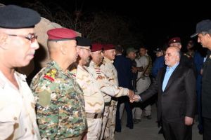 'العبادي' يشيد بالتلاحم بين القوات الامنية والحشد الشعبي