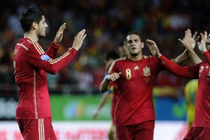 موراتا يكتب شهادة ميلاده الدولية ويقود الماتادور لفوز ثمين على أوكرانيا