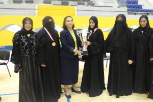 ثانوية الإيمان الخاصة تكسب كأس كرة السلة للبنات