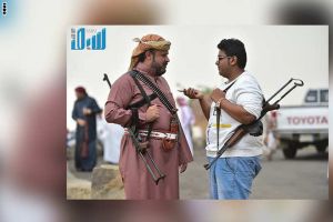 شاهد الصور... متطوعون سعوديون ينتشرون في جبال فيفا الحدودية مع اليمن