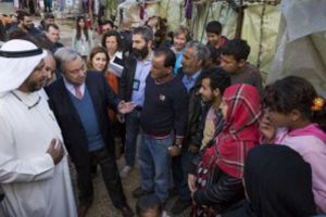 غوتيريش: يتعين أن يقدم المجتمع الدولي المزيد للمساعدة في دعم اللاجئين السوريين في لبنان