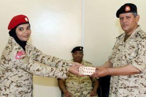 حفل تخريج دورة عسكرية متخصصة للإناث بمركز تدريب قوة الدفاع الملكي