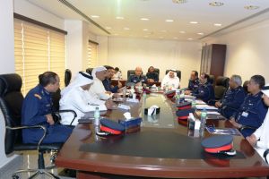 رئيس الجمارك ورئيس الأمن العام يناقشان مشروع جزيرة الإجراءات على جسر الملك فهد