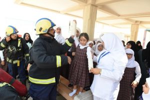 المحافظة الشمالية تنفذ تجربة إخلاء بمدرسة كرانة الابتدائية للبنات