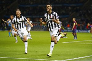 شاهد الصور... موروتا يسجل هدف التعادل ليوفنتوس ضد برشلونة بعد 10 دقائق من بداية الشوط الثاني في نهائي 'دوري الأبطال'