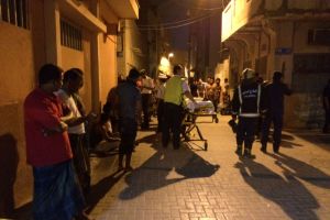 اصابات في حريق بمبنى يضم عشرات العمال بوسط المنامة