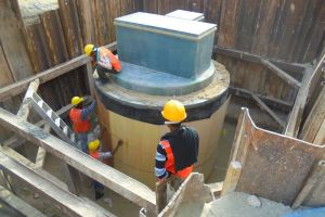 المنصور: 52% نسبة الانجاز في مشروع شبكة الصرف الصحي بداركليب - مجمع 1048