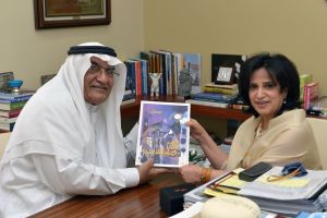 الشيخة مي تستقبل الفنان والباحث الموسيقى محمد جمال