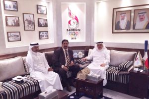 الأمين العام للجنة الأولمبية البحرينية يستقبل نائب رئيس الاتحاد العراقي للكرة الطائرة