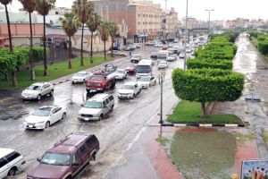 هطول أمطار غزيرة على جازان والطائف في السعودية