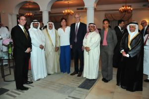 السفير الأمريكي ويليام روباك حفل استقبال للترحيب بالملحق الثقافي و الاعلامي الجديد توماس تاننر و نائبته جوسلين ماك-ويليامز.