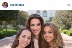 الملكة رانيا تهنأ ابنتيها بعيد ميلادهما عبر الانستغرام