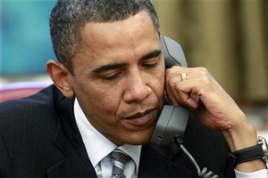 أوباما يناقش الوضع في سوريا مع ولي عهد أبو ظبي  الشيخ محمد بن زايد 