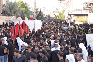 شاهد صور لأكبر تجمع للمواكب الحسينية في البحرين بقرية الديه في يوم الحادي عشر من محرم