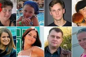 نشطاء ينعون ضحايا الطائرة الروسية بصور