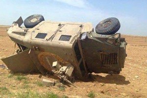 إصابة 4 جنود صهاينة جراء انقلاب جيب شرق الخليل