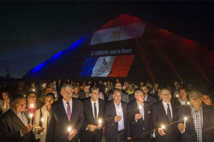 وقفات في مصر تضامنا مع لبنان وفرنسا ضد الارهاب وتعاطفا مع أهالي ضحايا الطائرة الروسية