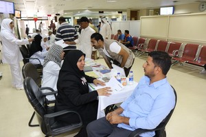 حملة الإمام الحسن تجتذب 430 متبرعاً بالدم