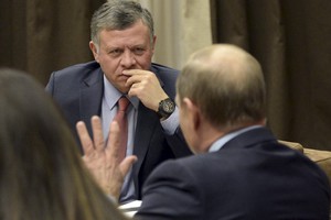 العاهل الأردني: مشاركة روسية مكثفة أمر ضروري لإيجاد حل سياسي للأزمة السورية