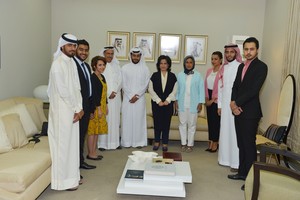 الشيخة مي تستقبل وفداً من مجلس طلبة جامعة البحرين