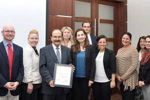 وزير الطاقة يستقبل وفداً من غرفة التجارة الثنائية الأميركية العربية