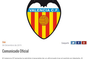 وفاة مشجع من فالنسيا بعد هدف التعادل على برشلونة