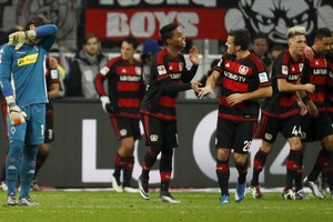 ليفركوزن يكتسح مونشنغلادباخ بخماسية نظيفة في الدوري الالماني