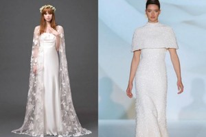 أبرز تصاميم فساتين الزفاف الشتوية لهذا الموسم