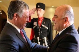 العبادي للملك الأردني: على الدول تكثيف إجراءاتها لمنع تدفق الارهابيين