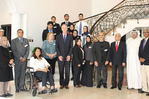 السفير الأميركي يستقبل طلبة برنامج ولي العهد للمنح الدراسية العالمية