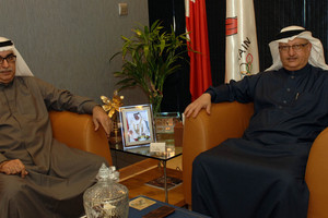 عسكر يستقبل عبدالقادر بمناسبة تعيينه مديراً لبعثة البحرين بأولمبياد ريو