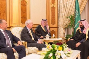 محمد بن سلمان والجبير يستقبلان مستشار كاميرون للأمن القومي