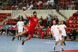 بالصور... مباراة منتخبنا الوطني مع لبنان في بطولة آسيا لكرة اليد 2016