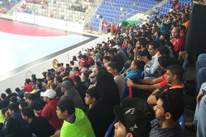 إمتلاء 50% من المدرجات قبل ساعة من مباراة المنتخب مع لبنان