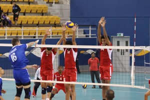 شاهد صور مباراة النصر والمحرق في دوري الطائرة