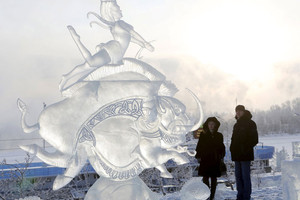 بالصور.. تساقط الثلوج الكثيفة في موسكو