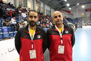 الوطني وقمبر يديران مباراة سوريا مع عمان