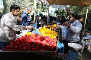 بالصور... إقبال كبير على سوق المزارعين