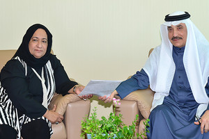 حميدان يبحث سبل دعم وتمكين المرأة البحرينية مع الاتحاد النسائي