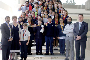 المدرسة البريطانية تشارك في المسابقة السنوية لكأس العالم في البحوث العلمية