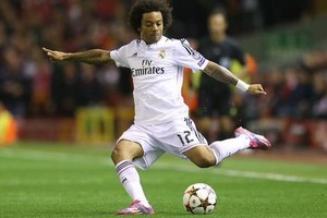 دوري أبطال أوروبا: إصابة مارسيلو بخلع في كتفه قد تحرمه من المشاركة ضد روما