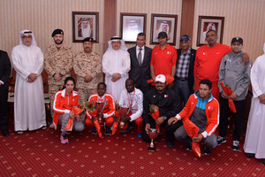 عسكر يستقبل منتخب الضاحية العائد من تونس