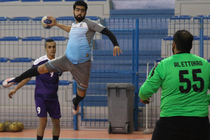 شاهد بالصور... الشباب يفوز على الإتحاد في دوري كبار اليد