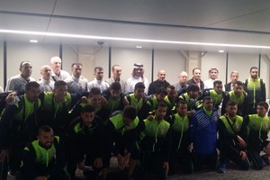 بالصور... وصول فريق أهلي الخليل الفلسطيني لملاقاة المحرق آسيوياً